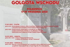 Oficjalny Plakat Uroczystości Odsłonięcia Golgoty Polkowice